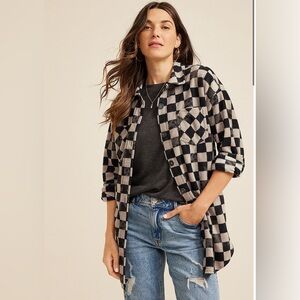 Maurice’s Wilder Checkered Fleece Shacke